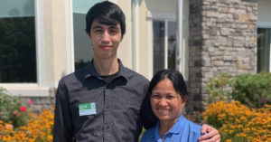 Mother-and-son coworkers at Atria Longmont