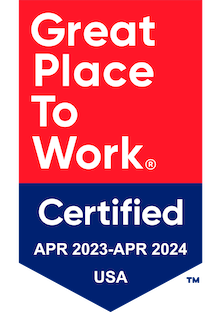 Great Place to Work Certified April 2023-April 2024 Badge